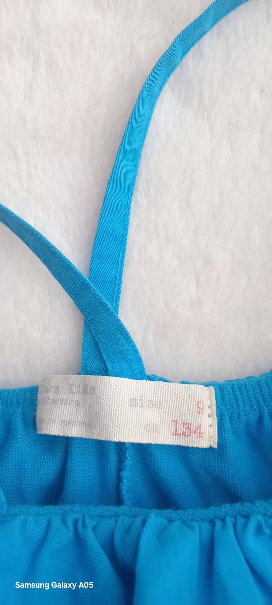 Top cropped azul raro - 100% algodão, com babados – photo 8